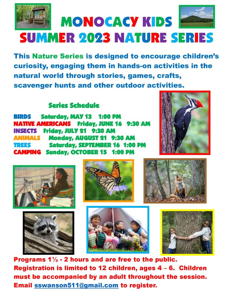 Monocacy Hill Summer 2023 Nature Series