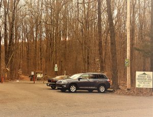 The parking area on Geiger Road